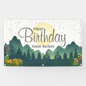 「マウンテン エスケープ」誕生日バナー 横断幕 (横)