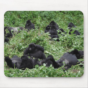 マウンテン・ゴリラのグループのmousepad マウスパッド