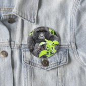 マウンテン・ゴリラの母及び乳児 缶バッジ (インサイチュ)