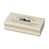 マウンテン&ツリー素朴ファミリー名差出人住所 ラバースタンプ (スタンプ)