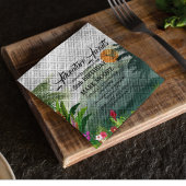 マウンテン&フォレストサンセット誕生日招待状 スタンダードカクテルナプキン