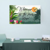 マウンテン&フォレストサンセット誕生日 横断幕 (トレードショー)