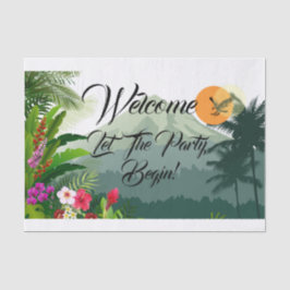 マウンテン&フォレストサンセット誕生日 薄葉紙