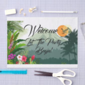 マウンテン&フォレストサンセット誕生日 薄葉紙 (クラフト)