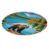 マウンテン・ベア：レイク・リフレクション・アート カッティングボード (角)