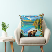 マウンテン・ベア：レイク・リフレクション・アート クッション (椅子)