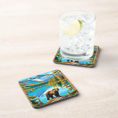 マウンテン・ベア：レイク・リフレクション・アート コースター (右側)