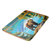 マウンテン・ベア：レイク・リフレクション・アート バスマット (アングル)