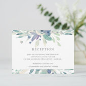 マウンテン・メドウ 水彩花イラストの受付カード 招待状 (スタンド正面)