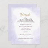 マウンテン·ラベン結婚ダーの詳細と情報 エンクロージャーカード (正面/裏面)