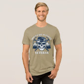 マウンテン・レンジャー退役軍人アルパイン・スカル トライブレンドTシャツ (正面全面)