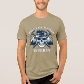 マウンテン・レンジャー退役軍人アルパイン・スカル トライブレンドTシャツ (正面)