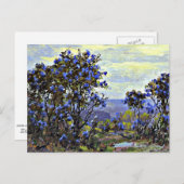 マウンテン・ローレル素晴らし開花、ア絵画ート ポストカード (正面/裏面)