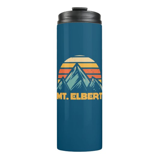 マウントエルバートコロラドレトロターコイズ タンブラー (正面)