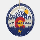 マウントシャーマンコロラド14ersフォーティナー登山 セラミックオーナメント (左)