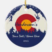 マウントシャーマンコロラド14ersフォーティナー登山 セラミックオーナメント (裏面)