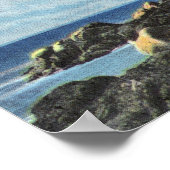 マウントデザートアイランド、バスハーバーヘッドライトハウス ポスター (角)