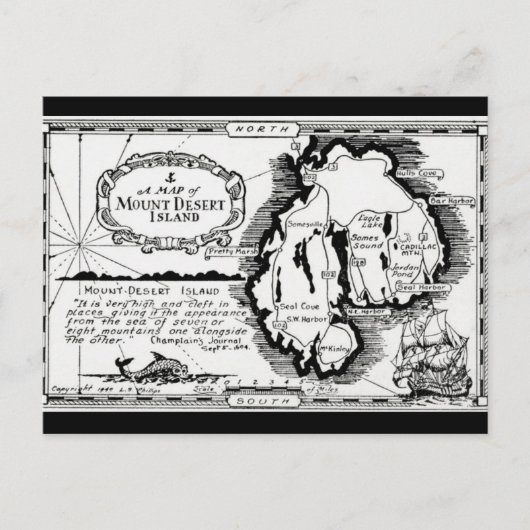 マウントデザート島のポストカード ポストカード (正面)