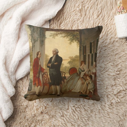 マウントバーノンの枕のワシントン州及びラファイエット クッション (ブランケット)