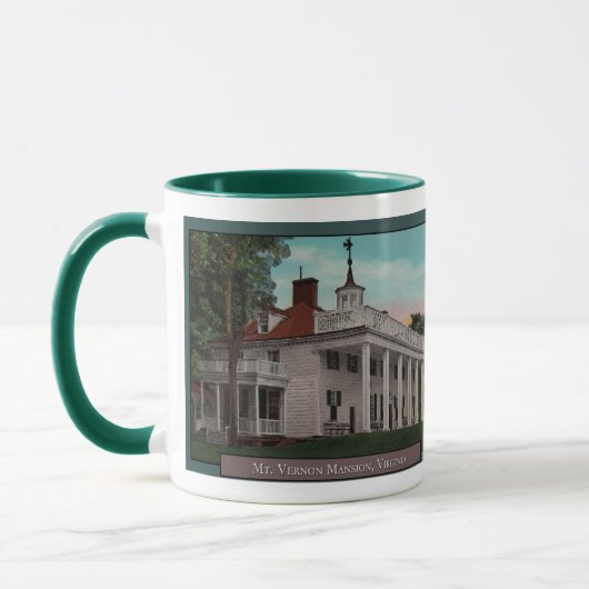 マウントバーノンヴィンテージコーヒーマグ マグカップ (左)