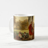 マウントバーノン1784年のワシントン州そしてラファイエット コーヒーマグカップ (正面左)