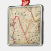 マウントバーノン、Eチェスター、Pelham、New Rochelle、NY メタルオーナメント (左)