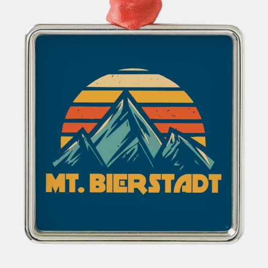 マウントビエルシュタットコロラドレトロターコイズ メタルオーナメント (正面)