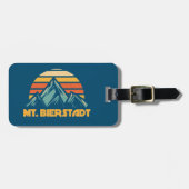 マウントビエルシュタットコロラドレトロターコイズ ラゲッジタグ (正面横)