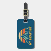 マウントビエルシュタットコロラドレトロターコイズ ラゲッジタグ (正面縦)
