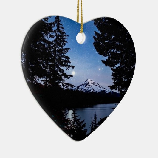 マウントフードアット失ったレイクハートオーナメント セラミックオーナメント (右)