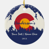 マウントプリンストンコロラド14ersフォーティナー登山 セラミックオーナメント (裏面)