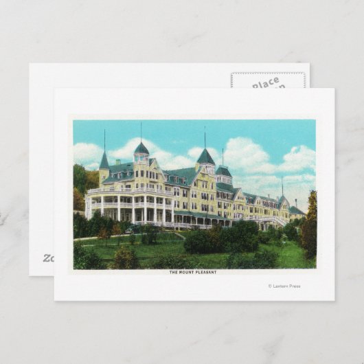 マウントプレザントホテルの外観 ポストカード (正面/裏面)