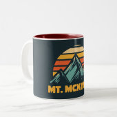 マウントマッキンリーアラスカレトロターコイズ ツートーンマグカップ (正面左)
