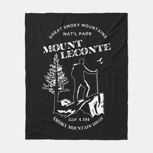 マウントレコ素晴らしンテスモキー山脈 フリースブランケット (正面)