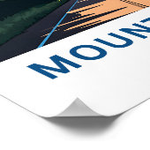 マウントロブソンカナダ旅行印刷 ポスター (角)