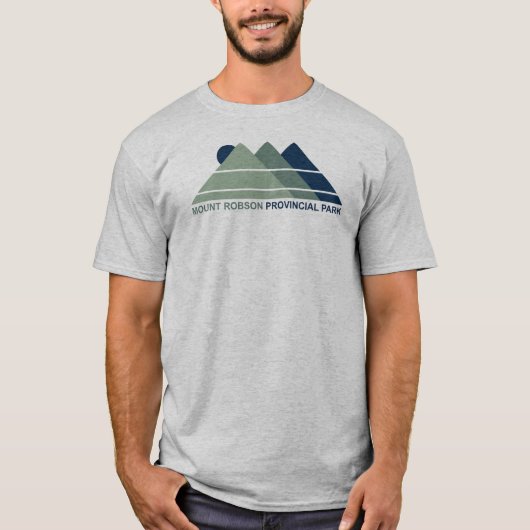 マウントロブソン州立公園の山と太陽 Tシャツ (正面)