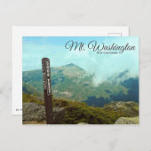 マウントワシントンニューハンプシャーポストカード ポストカード (正面/裏面)