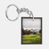 マウントワシントンホテルインオータムアクリルキーチェーン キーホルダー (正面左)