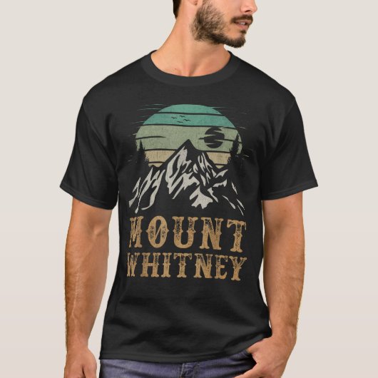 マウント・ホイットニー国立公園グッズ ハイキング Tシャツ (正面)