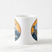 マウンパーソナライズされたテンサイクリングサイクリスト自転車 コーヒーマグカップ (中央)