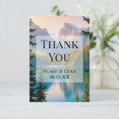 マウンパーソナライズされたテン結婚レイクサンキューカード サンキューカード (スタンド正面)