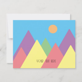 マウンミニマルテンシンプルアートmcmフラットホリデーカード シーズンカード