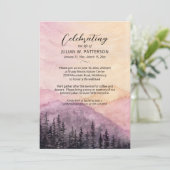 マウンモダンテンパインズお祝いの写真 招待状 (スタンド正面)