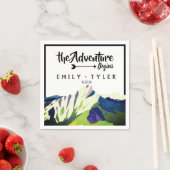 マウンモダントウッドランド結婚フォレストズカスタム スタンダードカクテルナプキン (インサイチュ)