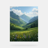 マウン威厳のあるテン開花-芸術的自然プリント アクリルサイン (正面)