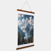 マウン威厳のあるテン静寂 吊り下げ型タペストリー (傾斜あり)