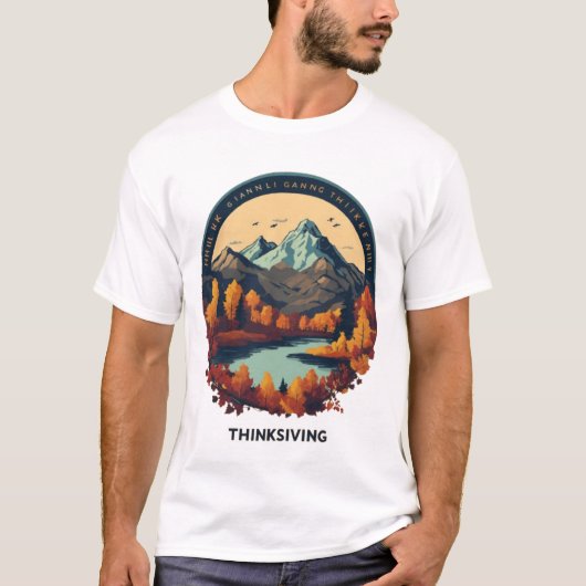マウン威厳のあるテンPeaks Tシャツ – アドベンチャー待ち (正面)
