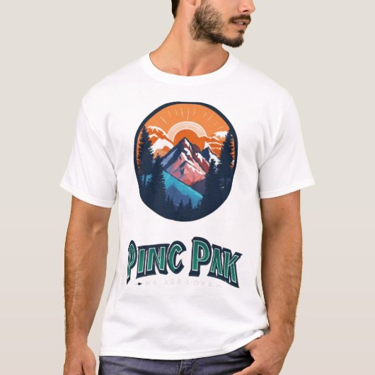 マウン威厳のあるテンPeaks Tシャツ – アドベンチャー待ち (正面)