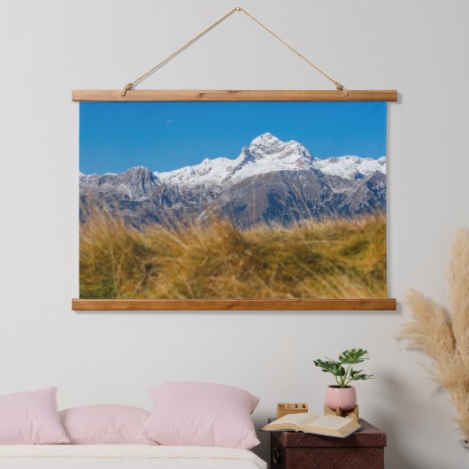 マウン威厳のあるト・トリグラフ，スロベニア 吊り下げ型タペストリー (寝室)