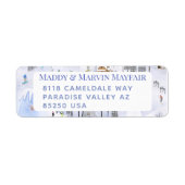 マウン忙しテンスキーヴィレッジ差出人住所 ラベル (正面)